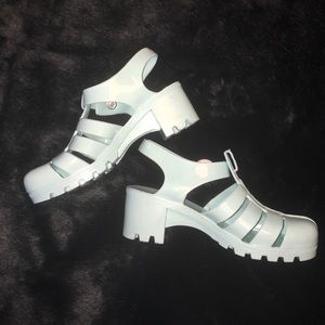 AMERICAN APPAREL Aqua Jelly Shoes